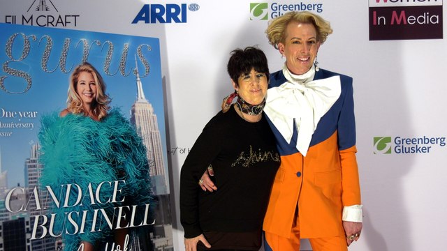 Diane Warren and Derek Warburton 2022 Women in Media Holiday Toast Red Carpet, presented by Gurus Magazine