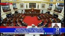 Premier Pedro Angulo y los ministros de Interior y Defensa se presentan ante el Congreso