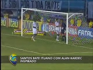Santos bate Ituano com gol salvador de Alan Kardec