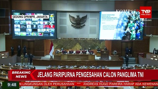 Jelang Rapat Paripurna DPR untuk Sahkan Laksamana Yudo Margono jadi Panglima TNI