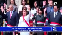 Pedro Castillo se erige aún como presidente constitucional y tilda a Dina Boluarte de 