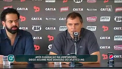 Após eliminação para o São Paulo, Diego Aguirre pede demissão do Atlético-MG
