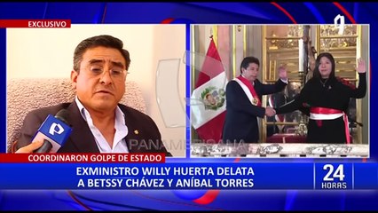 ¡En exclusiva! Willy Huerta confirma que Betssy Chávez y Aníbal Torres coordinaron plan golpista