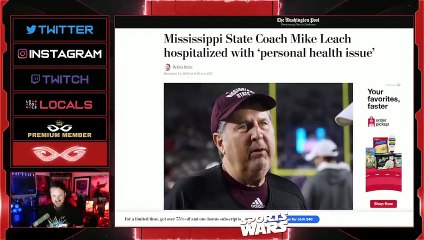 Mississippi State Coach Mike Leach In CRITICAL CONDITION After Medical Emergency