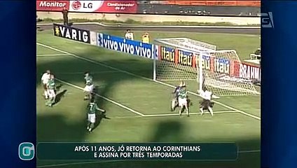 Após 11 anos, centroavante Jô retorna ao Corinthians com contrato de três anos
