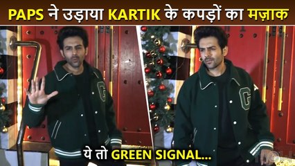 Yeh Toh Green Signal.. Paps Make Fun Of Kartik Aaryan's Outfit, Actor Reacts Freddy Success Bash