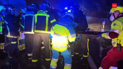 Muy grave un joven de 30 años tras un accidente en Guadarrama