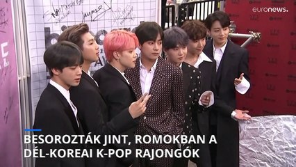 Besorozták Jint, pánikban a dél-koreai K-pop rajongók