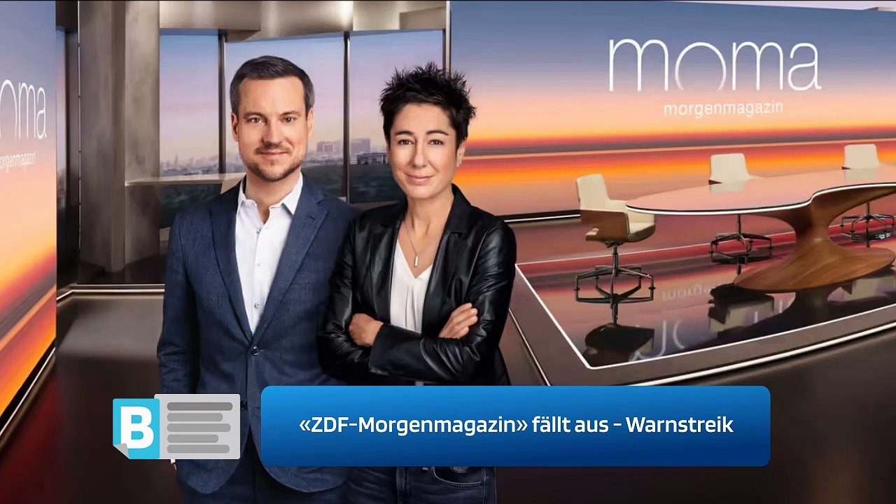 «ZDF-Morgenmagazin» fällt aus - Warnstreik