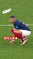 Mbappé après le pénalti raté de Kane