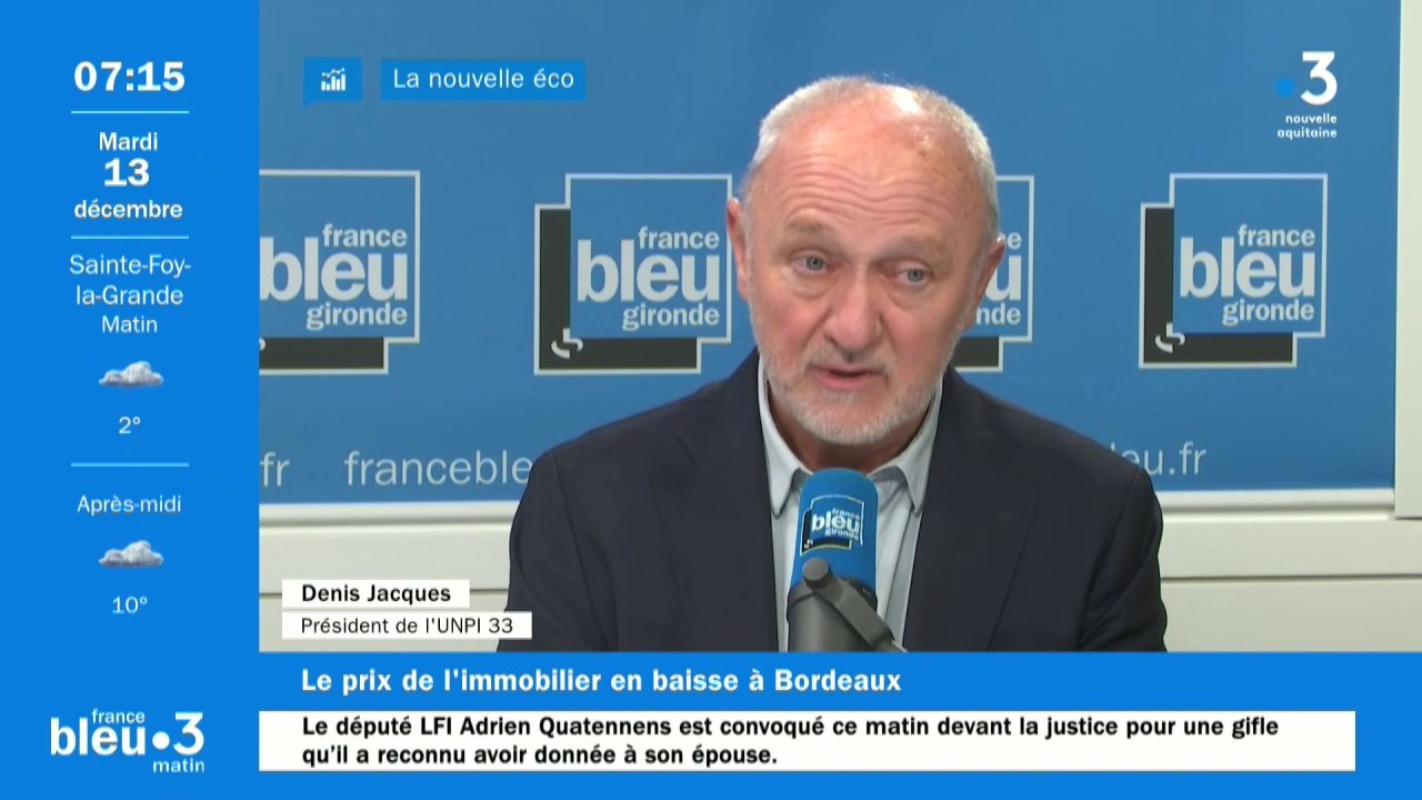 Denis Jacques, président en Gironde de l'Union nationale des propriétaires immobiliers