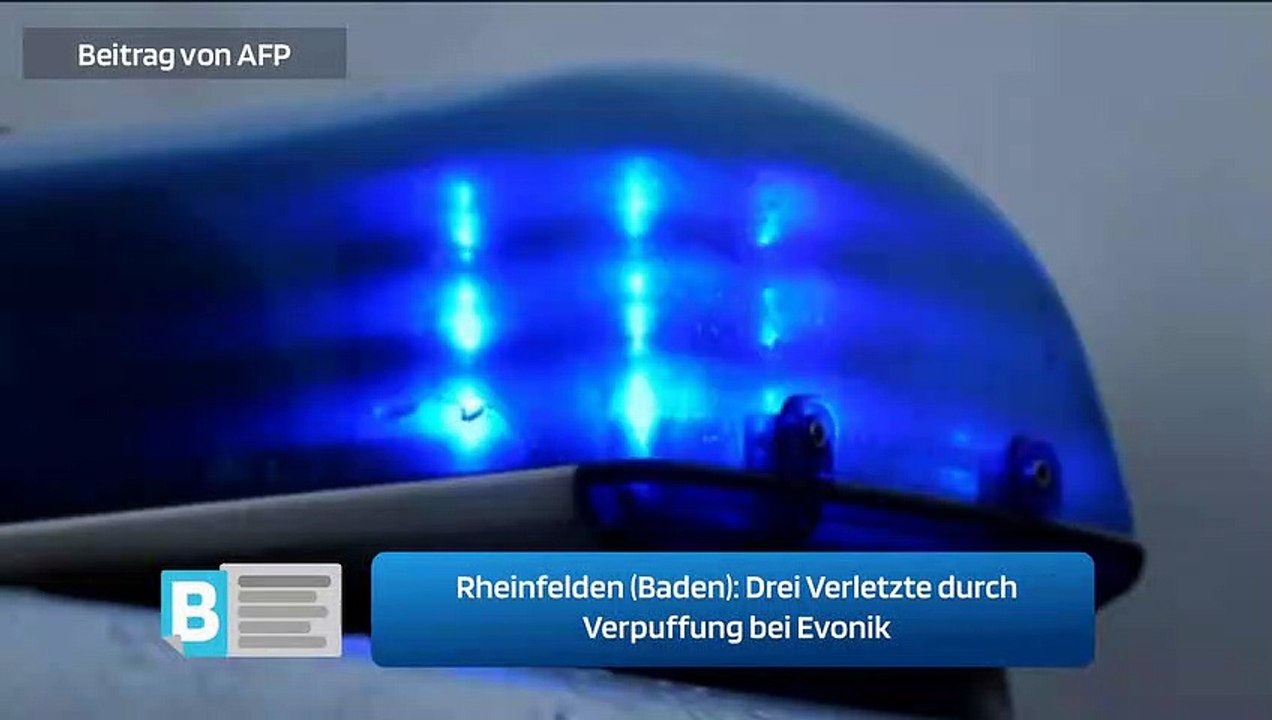 Rheinfelden (Baden): Drei Verletzte durch Verpuffung bei Evonik
