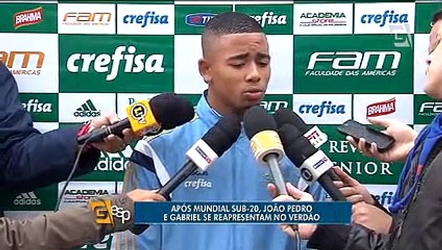Após Mundial Sub-20, João Pedro e Gabriel se apresentam no Verdão