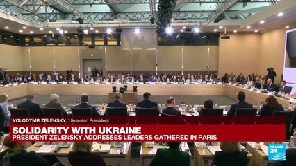 REPLAY: Ukraine's Zelensky addresses leaders gathered in Paris