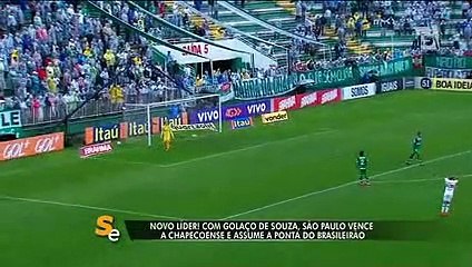 Com golaço de Souza, São Paulo vence e vira líder do Brasileiro