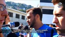 Em Joinville, santistas lamentam desfalques de Léo e Montillo