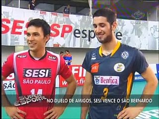 Com facilidade, Sesi vence São Bernardo por 3 a 0 na SuperlIga