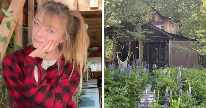 États-Unis : une citadine quitte la ville pour rénover un chalet dans les bois