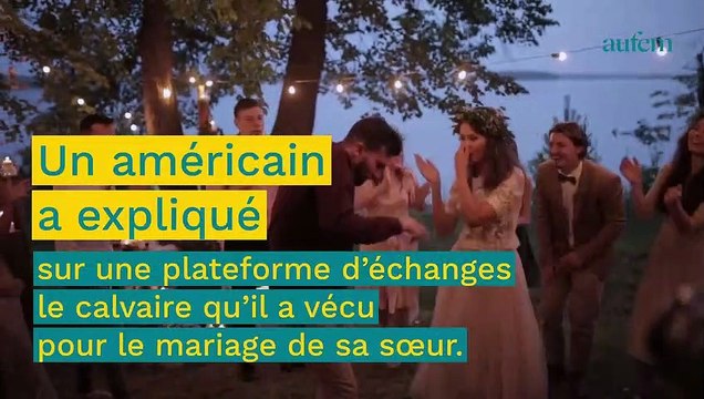 Ma soeur veut que mes enfants assistent à sa cérémonie de mariage... mais pas à la fête