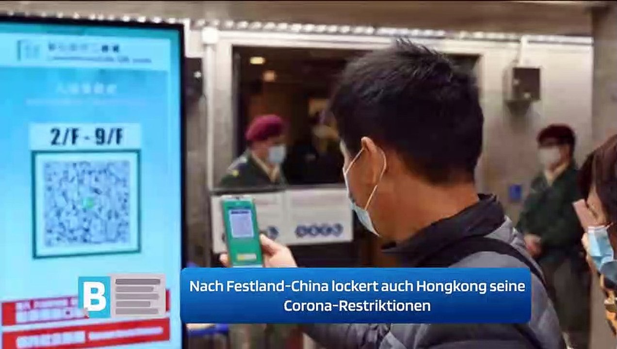 Nach Festland-China lockert auch Hongkong seine Corona-Restriktionen