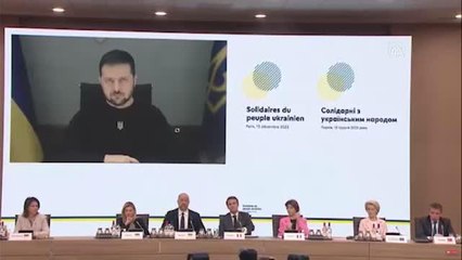 Fransa'da "Ukrayna Halkıyla Dayanışma" konferansı başladı - Volodimir Zelenskiy