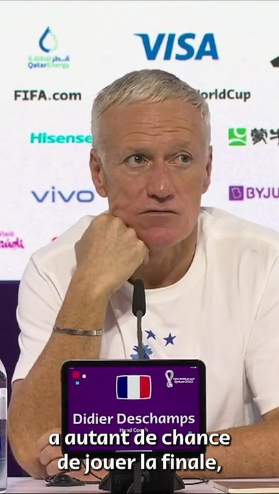 ️  Deschamps   C'est du 50 50  Oui ! Le Maroc a autant de chance que nous d'aller en finale !