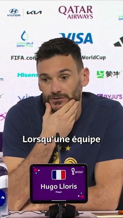 ️ Hugo Lloris   On ne peut avoir que de l'admiration et du respect pour le parcours du Maroc