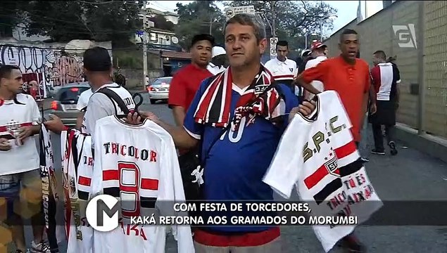 Com festa da torcida, Kaká retorna aos gramados do Morumbi