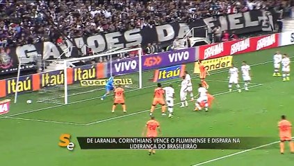 Com arbitragem polêmica, Timão vence Flu e dispara na liderança