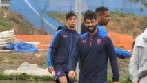 Isco abandona el entrenamiento del Sevilla a los pocos minutos
