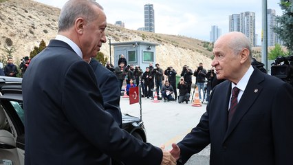 Cumhurbaşkanı Erdoğan'dan MHP Genel Başkanı Devlet Bahçeli'ye ziyaret