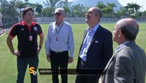 Aldo Rebelo visita a Gávea, que abrigará a Holanda na Copa