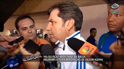 Após recusa de Bielsa, Palmeiras estuda renovação de Gilson Kleina