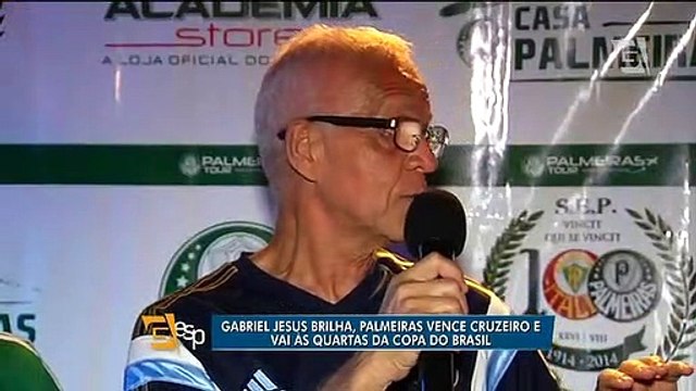 Gabriel Jesus brilha, Palmeiras vence Cruzeiro e vai às quartas da Copa do Brasil