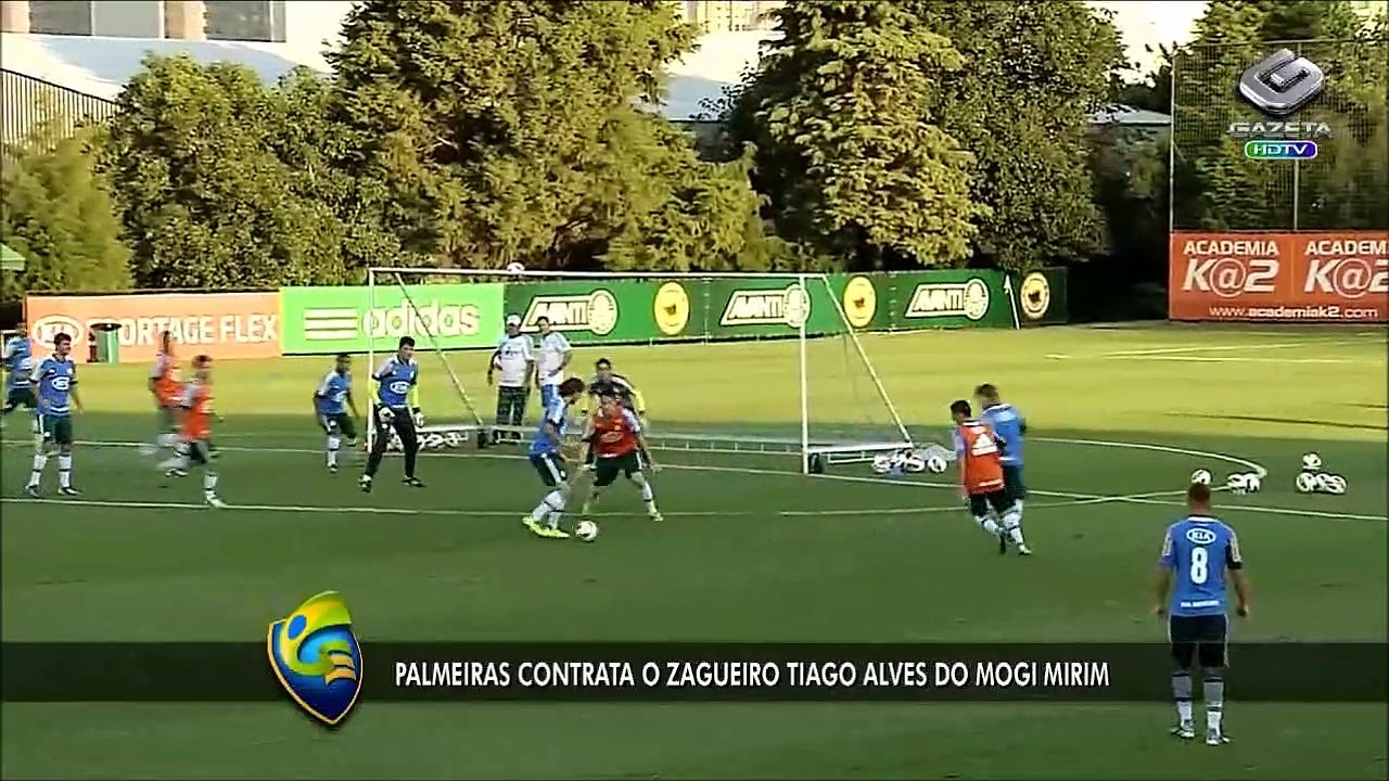 Palmeiras apresenta zagueiro Tiago Alves, ex-Mo...