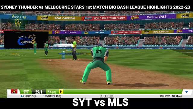 1st Match _ Sydney Thunder vs Melbourne Stars _ Highlights _ Big Bash League 2022-23 _ 13th December