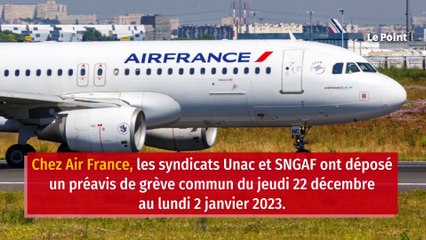 Avions et trains : le point sur les grèves pour Noël et le jour de l’An