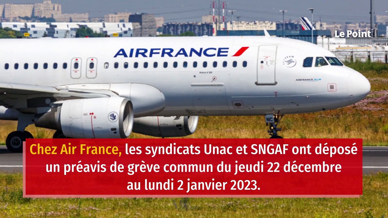 Avions et trains : le point sur les grèves pour Noël et le jour de l’An