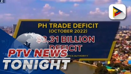 PH trade deficit eased to $3.31-B in October