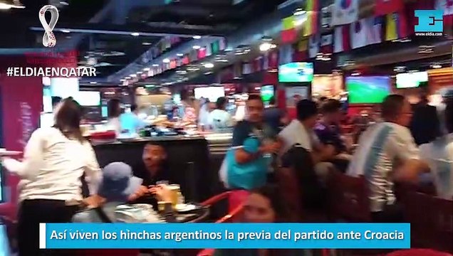 Así viven los hinchas argentinos la previa del partido ante Croacia