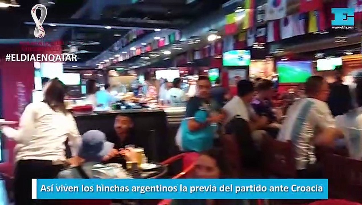 Así viven los hinchas argentinos la previa del partido ante Croacia