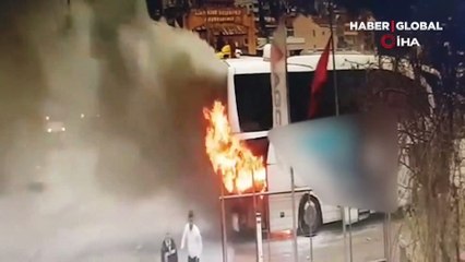 Duman kokusu 21 yolcuyu alevlerin arasında kalmaktan kurtardı