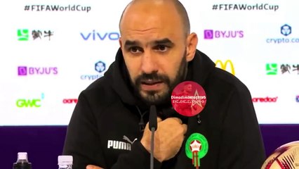 الندوة الصحفية لوليد الركراكي قبل مواجهة المنتخب الفرنسي