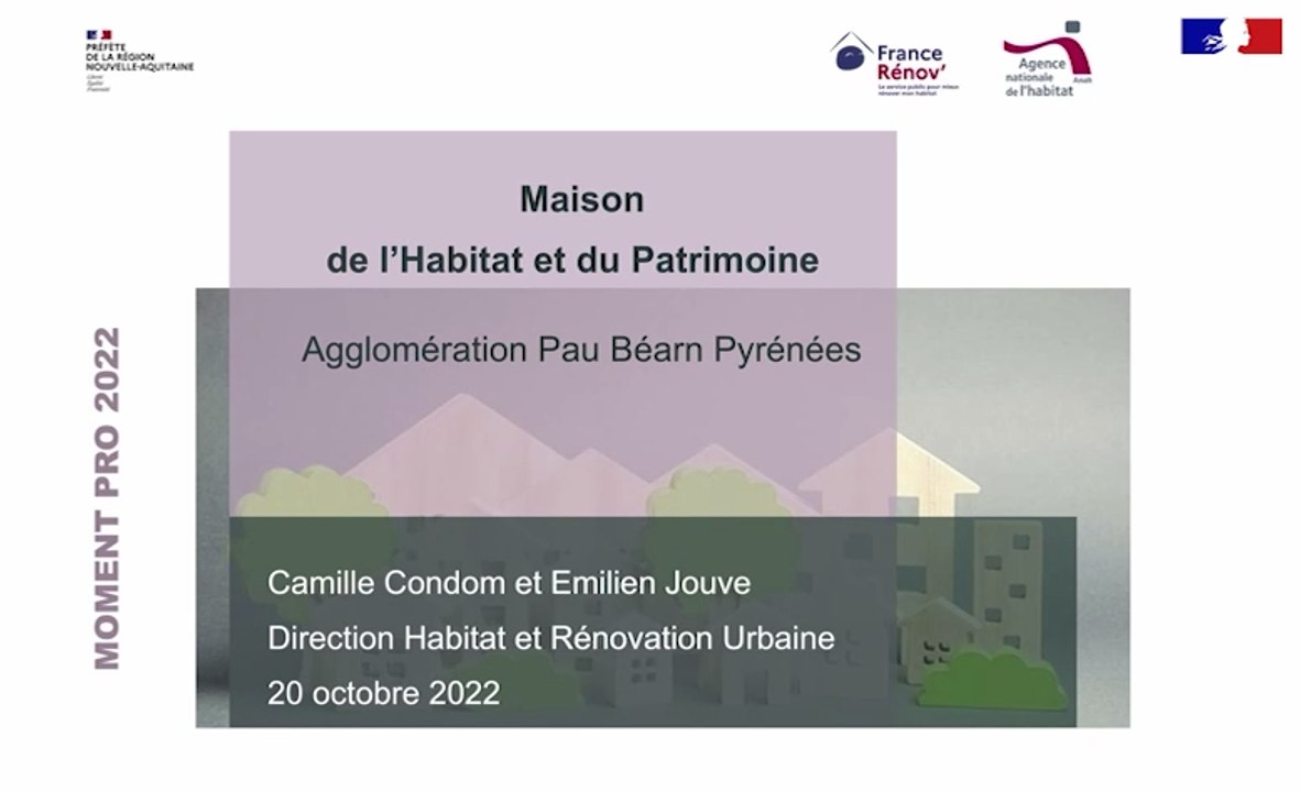 Moment Pro de la rénovation de l'habitat 2022 - Maison de l'habitat et du patrimoine