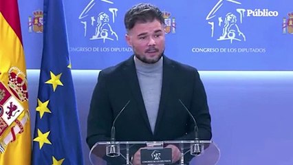 Vídeo | La épica respuesta de Rufián sobre la moción de censura de Vox