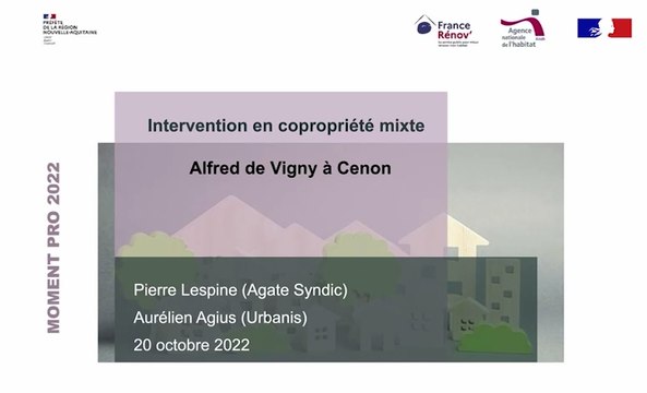Moment Pro de la rénovation de l'habitat 2022 - Intervention en copropriété mixte