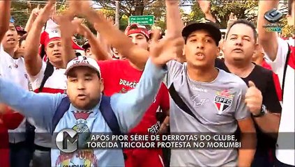 Após 7ª derrota seguida, torcida do São Paulo protesta no Morumbi