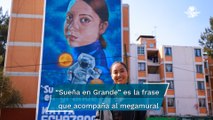 Dedican mural en Iztapalapa a Katya Echazarreta, la primera mexicana en ir al espacio