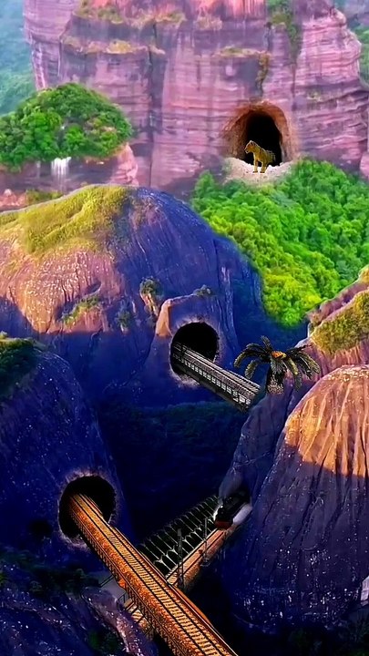 High Speed Train 3D Special Effects _ 3D Animation #shorts #vfxhd