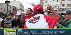 Conexión Global 13-12: Policía de Perú responde con violencia a las manifestaciones
